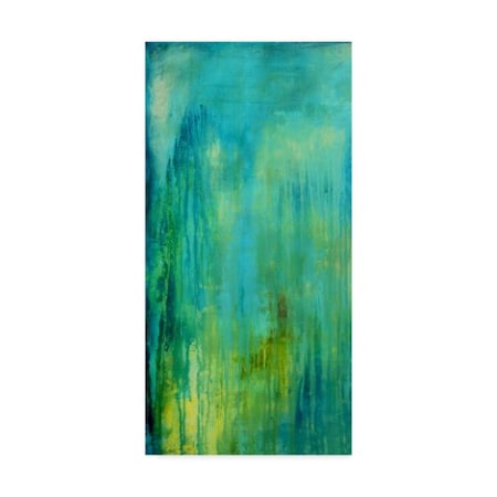 Erin Ashley 'Blue Mountain Rain I' Canvas Art,16x32
